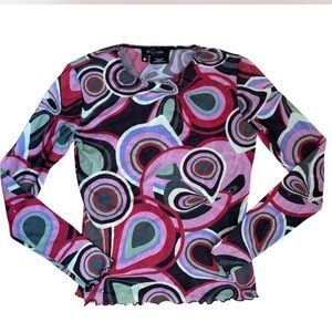 Vintage Y2K Et Cetera Mesh Top